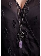 "Amethyst pentagram"  nyaklánc