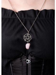 "Rosequartz Pentagram" nyaklánc