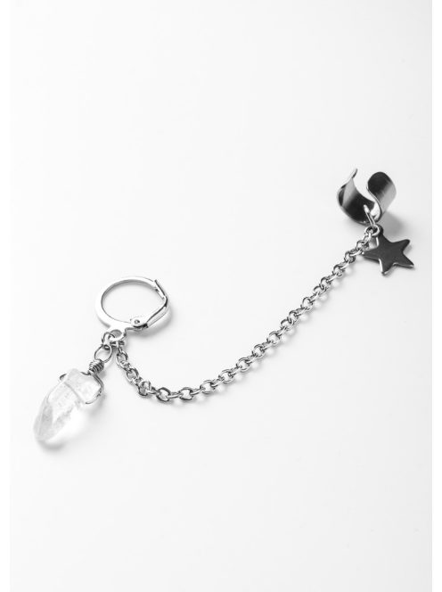 "Quartz" láncos fülgyűrű