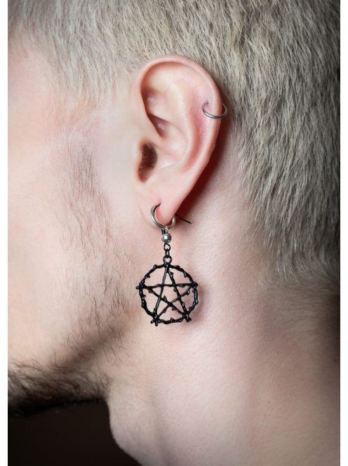 "Black Pentagram" fülbevaló