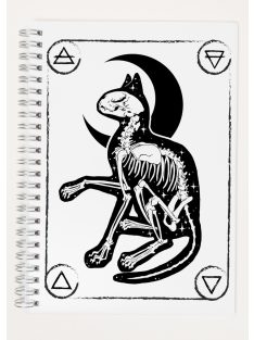 "Cat Skeleton" spirálfüzet
