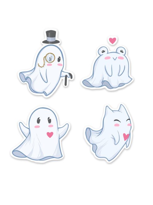 "Cute Ghost" matrica szett