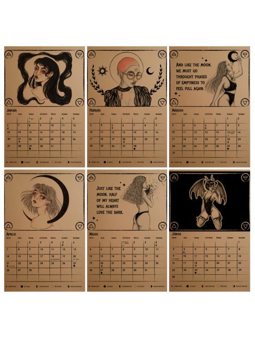 'Witches Calender 2025' falinaptár