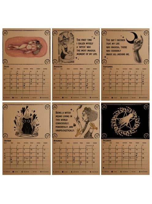 'Witches Calender 2025' falinaptár